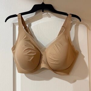 Honeylove LiftWear Crossover Bra Wirefree Smoothing with Removable Pads 38DDD